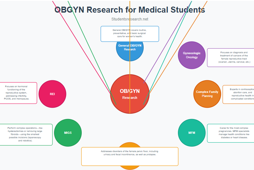 Ob/gyn research for medical students- subspecialties.