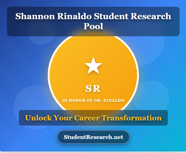 Shannon Rinaldo Student Research Pool- Memorial badge