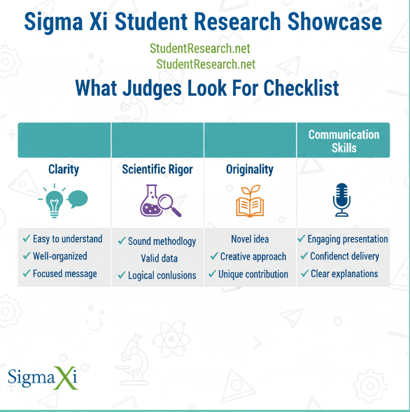 Sigma Xi Student Research Showcase-The Judging process checklist