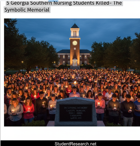 5 Georgia Southern Nursing Students Killed- The Symbolic Memorial