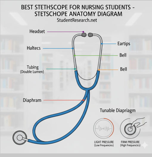 Best Stethoscope for Nursing Students- A Stethoscope Anatomy