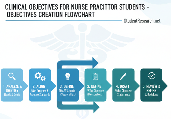 Clinical Objectives for Nurse Practitioner Students- Objectives creation Flowchart.