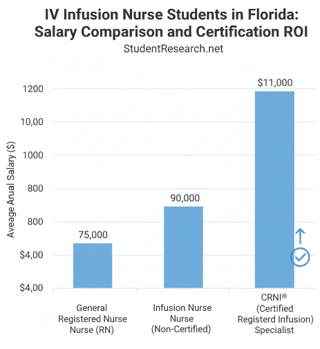 IV Infusion Nurse Student in Florida- salary comparison