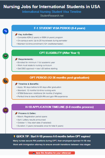 Nursing Jobs for International Students in USA-International Nursing Student Visa Timeline