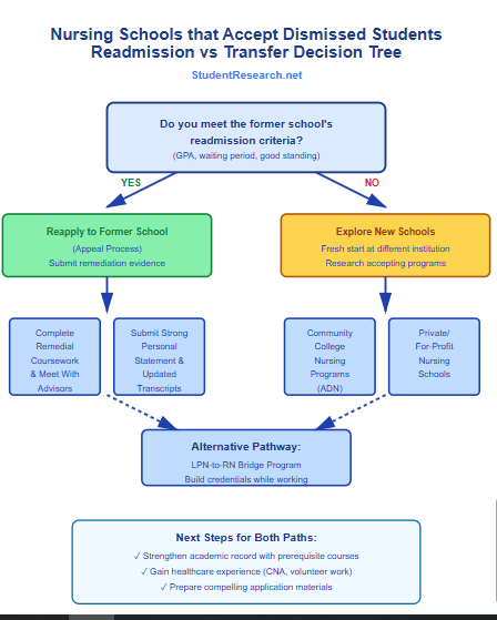 Nursing Schools That Accept Dismissed Students- Readmission Vs Transfer Decision Making Tree