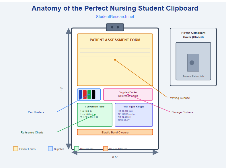 Nursing Student Clipboard- Anatomy