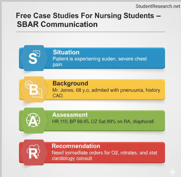 Free Case Studies For Nursing Students With Answers- The SBAR Communication Model.