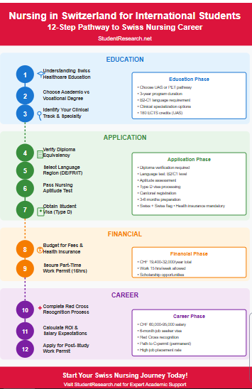 Nursing in Switzerland for International Students- The 12-Step Pathway to Swiss Nursing Career