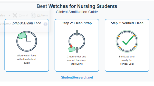 Best Watches for Nursing Students-Clinical Sanitization