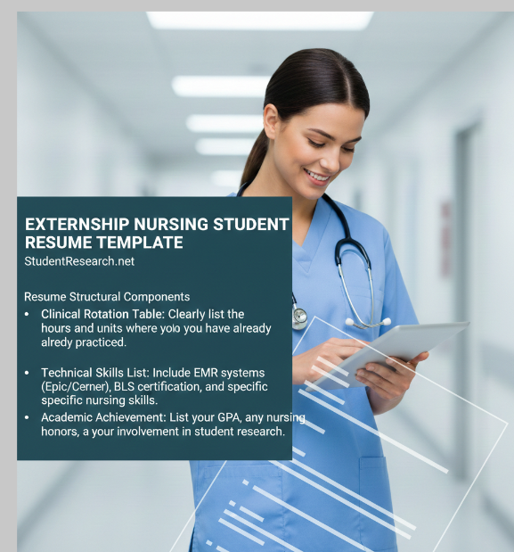 Externship Nursing Student-A Resume Structural Template