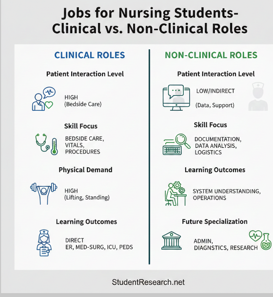 Jobs for Nursing Students -A comparison.