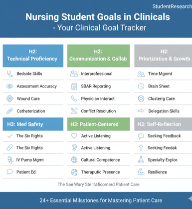 Nursing Student Goals in Clinicals-Your Clinical Goal Tracker
