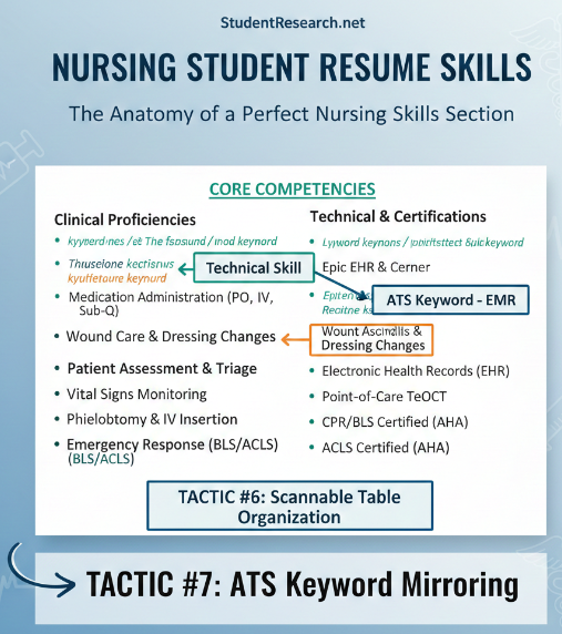 Nursing Student Resume Skills-The Anatomy of a Perfect Nursing Skills Section