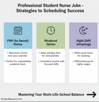 Professional Student Nurse Jobs-Strategies for Scheduling Success