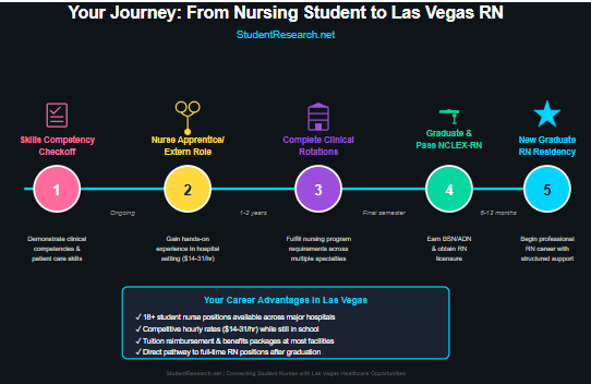 Student Nurse Jobs Las Vegas-The Bridge to RN Career Path Timeline