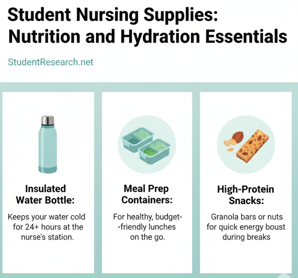 Student Nursing Suplies- Nutrition and Hydration Essentials.