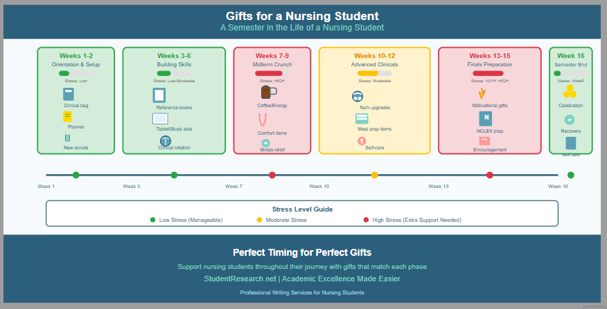 gifts for a nursing student- A semester in the the life of a Nursing Student.