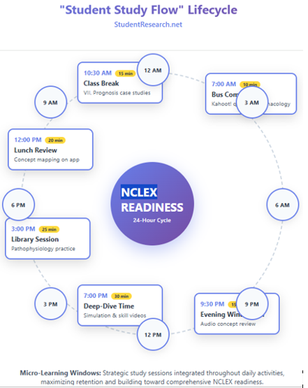 Games for Nursing Students- The Student Study Flow  Lifecycle.