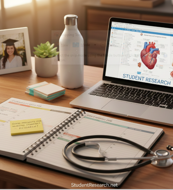 Good presents for Nursing Students- An Organized Student Desk