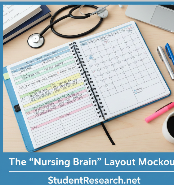 Student Nurse Planners- The Nursing Brain Layout