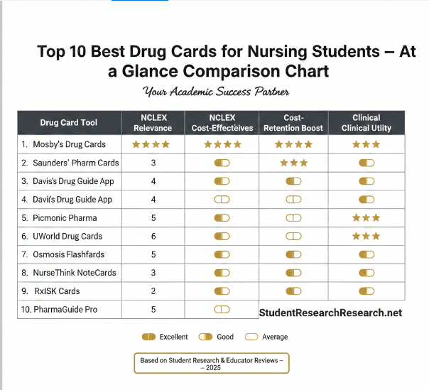 best drug cards for nursing students -Top 10 Best Drug Cards for Nursing Students — At a Glance Comparison Chart