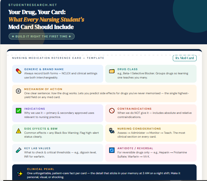med cards for nursing students-Your Drug, Your Card What Every Nursing Student Med Card Should Include