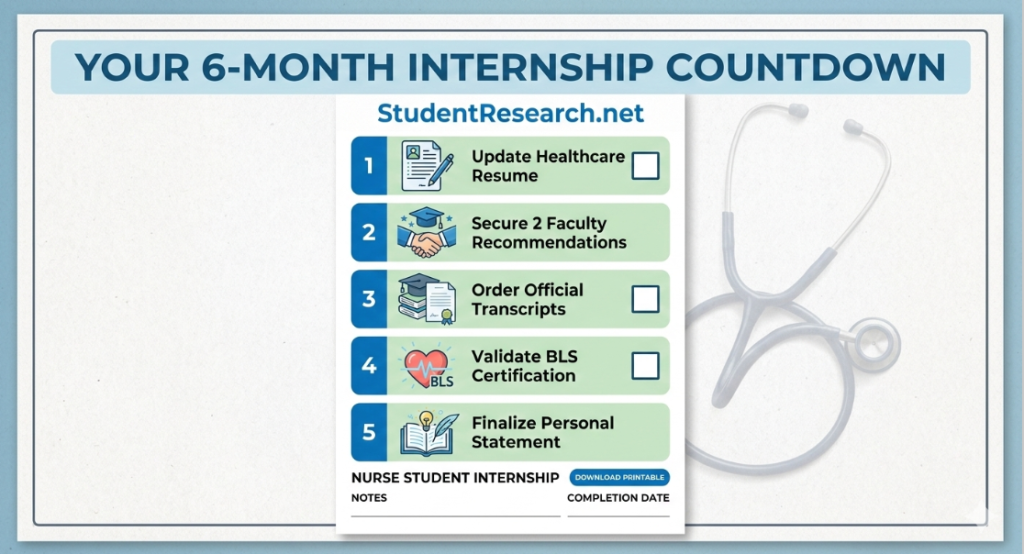 nurse student internship- your 6-month countdown.