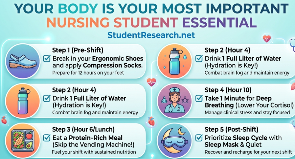 nursing student essentials-The 12-Hour Shift Wellness Checklist