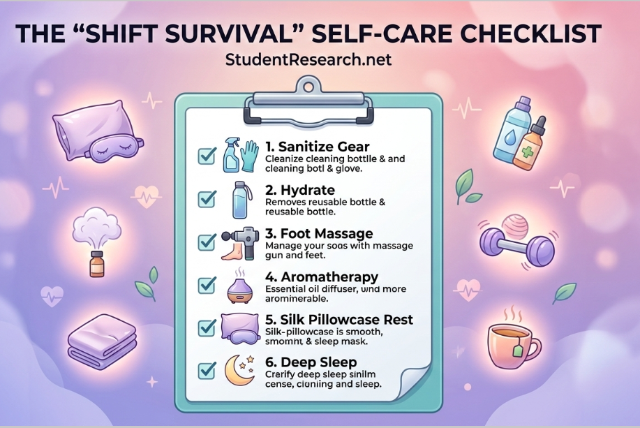 nursing student graduation gifts-The Shift Survival Self-Care Checklis