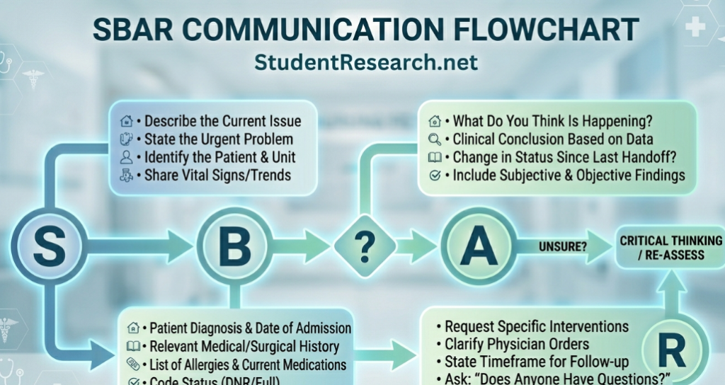 smart goals for nursing students during preceptorship examples-The SBAR Communication Flowchart