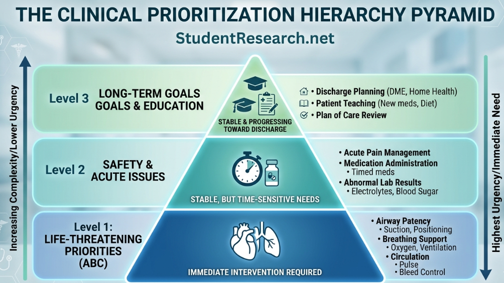 smart goals for nursing students during preceptorship examples-The Clinical Prioritization Hierarchy Pyramid