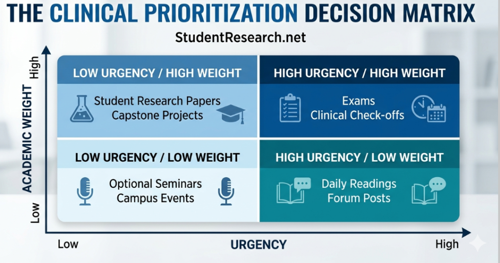 student nurse planner-The Clinical Prioritization Decision Matrix.