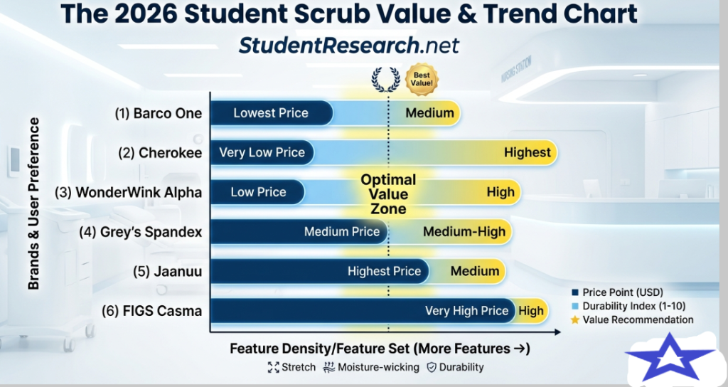 student nurse scrubs-The 2026 Student Scrub Value and Trend Chart