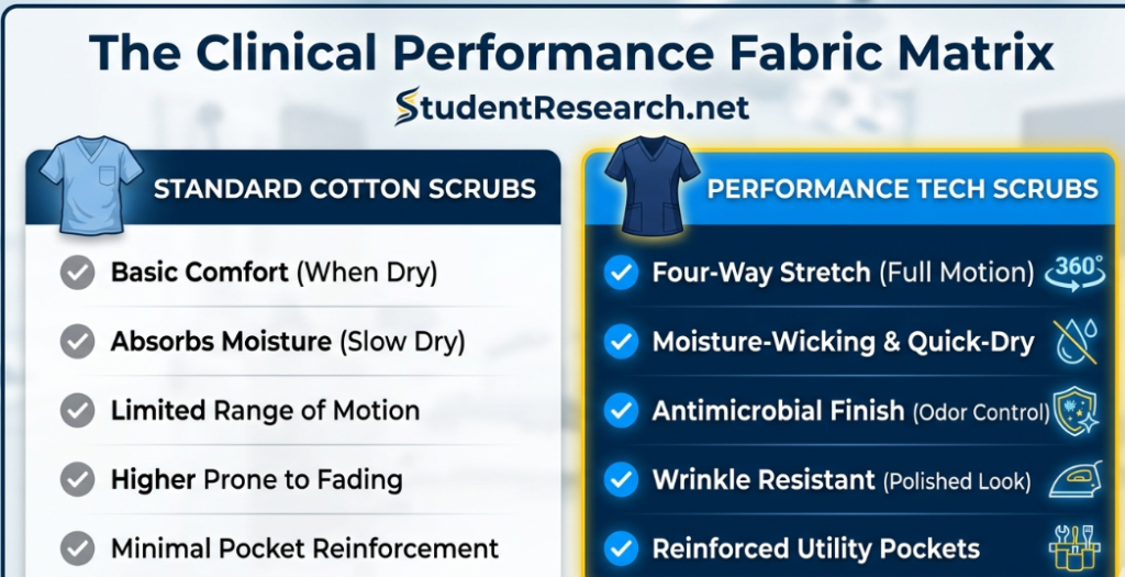 student nurse scrubs-The Clinical Performance Fabric Matrix.