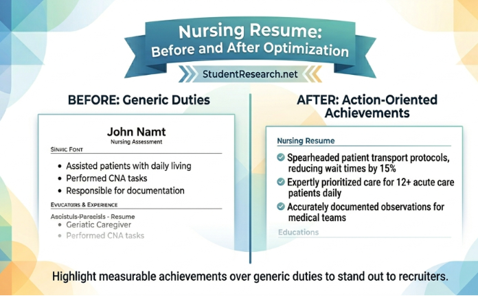 Good jobs for nursing students-Nursing Resume -Before and After