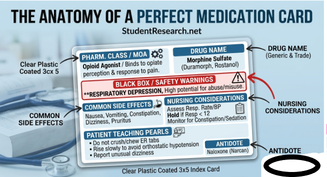 Medication cards for nursing students-The Anatomy of a Perfect Medication Card