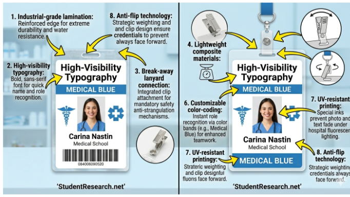 Nursing Student Badge-Annotated Feature Infographic