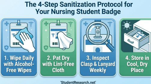 Nursing Student Badge-The 4-Step Sanitization Protocol for Your Nursing Student Badge