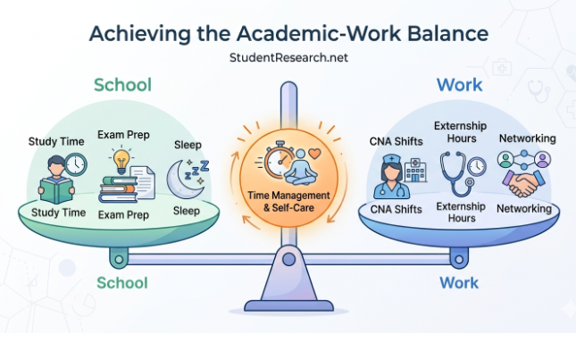 Nursing Student Employment-Career -Academic- Work Balance.