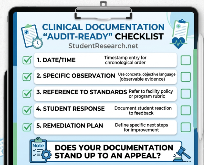 Nursing Student Evaluation Comments Examples-Clinical Documentation Audit-Ready Checklist.
