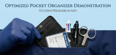 Nursing Student Supplies-Optimized Pocket Organizer Demonstration.