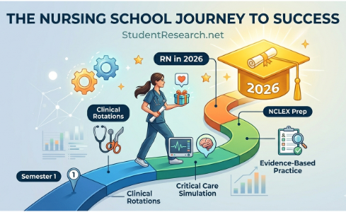 Present For Student Nurse-Nursing School Journey to Success Timeline.