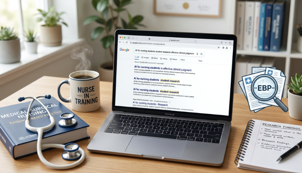 ai for nursing students-Simplifying Evidence-Based Research with Digital Assistants.