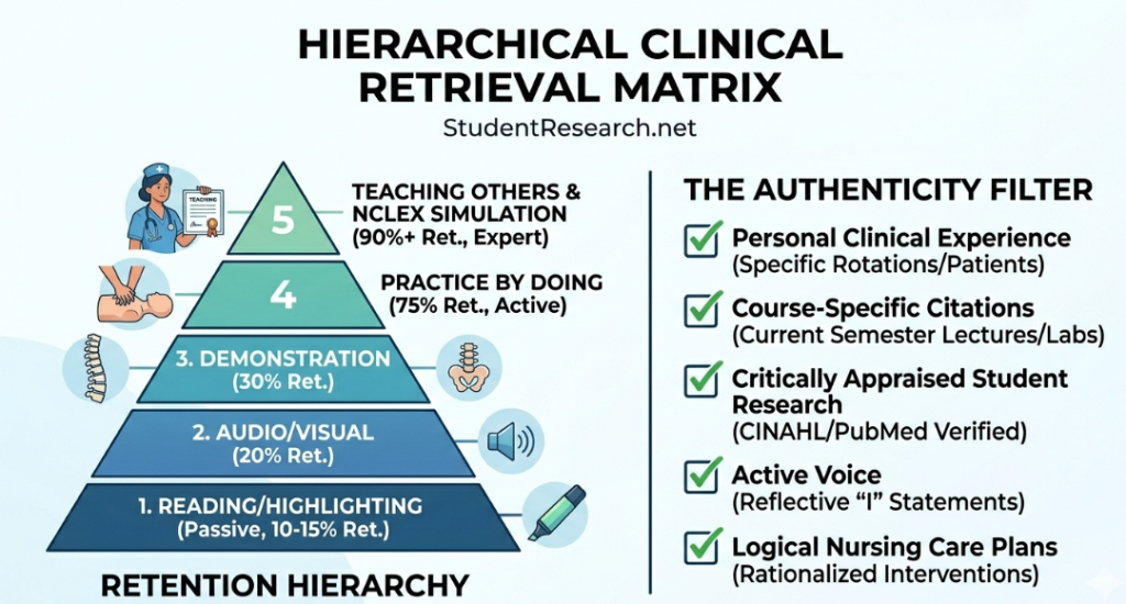 study techniques for nursing students-Hierarchical Clinical Retrieval Matrix