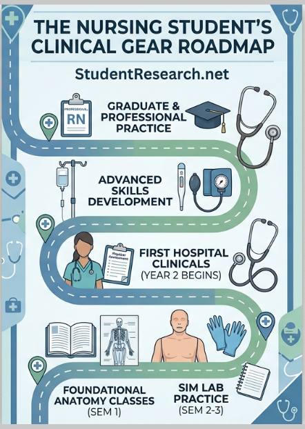 what stethoscope is best for nursing students-The Nursing Students Clinical Gear Roadmap